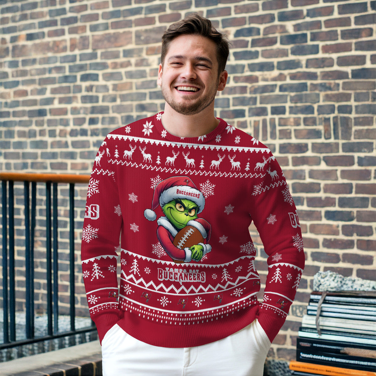 Tampa Bay Buccaneers Premium Ugly Christmas Sweater Limited Edition AZHGUSW000015TeamColor