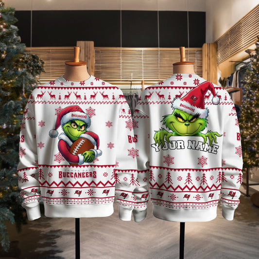 Tampa Bay Buccaneers Premium Ugly Christmas Sweater Limited Edition AZHGUSW000015White