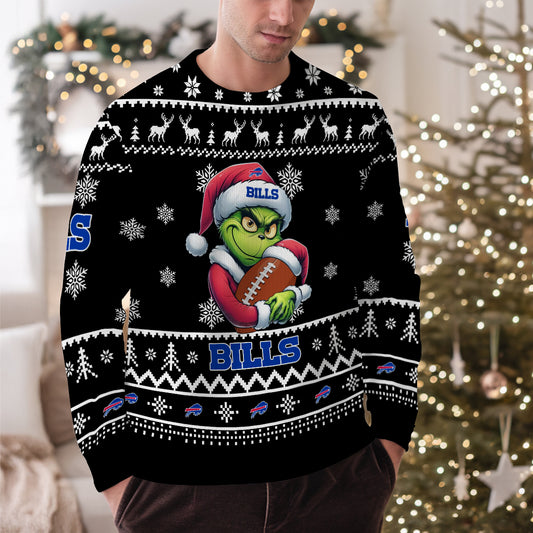 Buffalo Bills Premium Ugly Christmas Sweater Limited Edition AZHGUSW000018Black