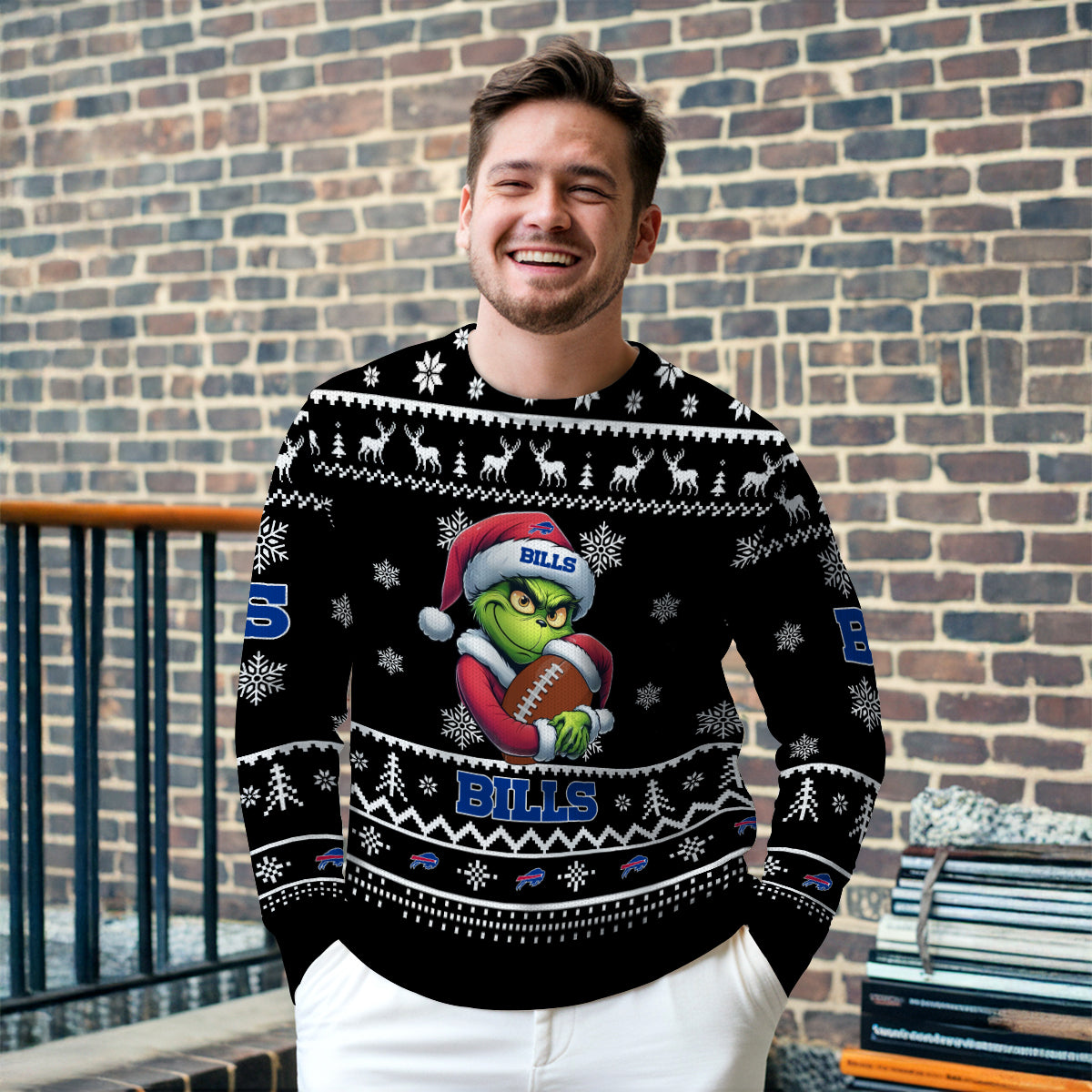 Buffalo Bills Premium Ugly Christmas Sweater Limited Edition AZHGUSW000018Black
