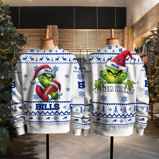Buffalo Bills Premium Ugly Christmas Sweater Limited Edition AZHGUSW000018White