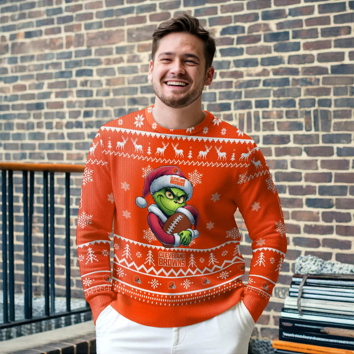 Cleveland Browns Premium Ugly Christmas Sweater Limited Edition AZHGUSW000020TeamColor