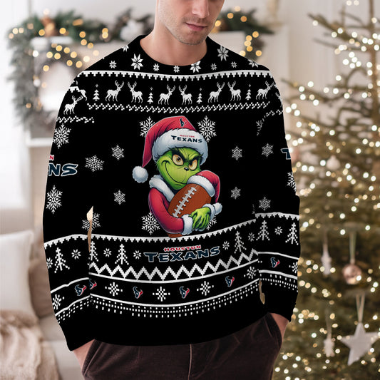 Houston Texans Premium Ugly Christmas Sweater Limited Edition AZHGUSW000022Black