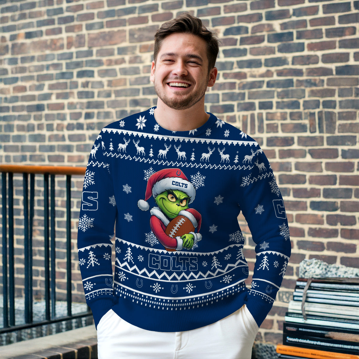 Indianapolis Colts Premium Ugly Christmas Sweater Limited Edition AZHGUSW000023TeamColor