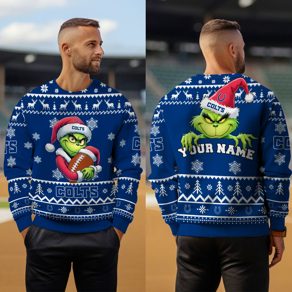 Indianapolis Colts Premium Ugly Christmas Sweater Limited Edition AZHGUSW000023TeamColor
