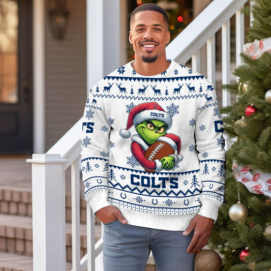 Indianapolis Colts Premium Ugly Christmas Sweater Limited Edition AZHGUSW000023White