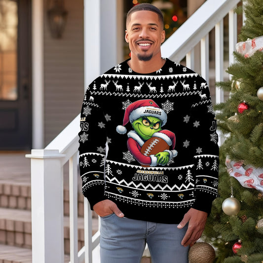 Jacksonville Jaguars Premium Ugly Christmas Sweater Limited Edition AZHGUSW000024Black