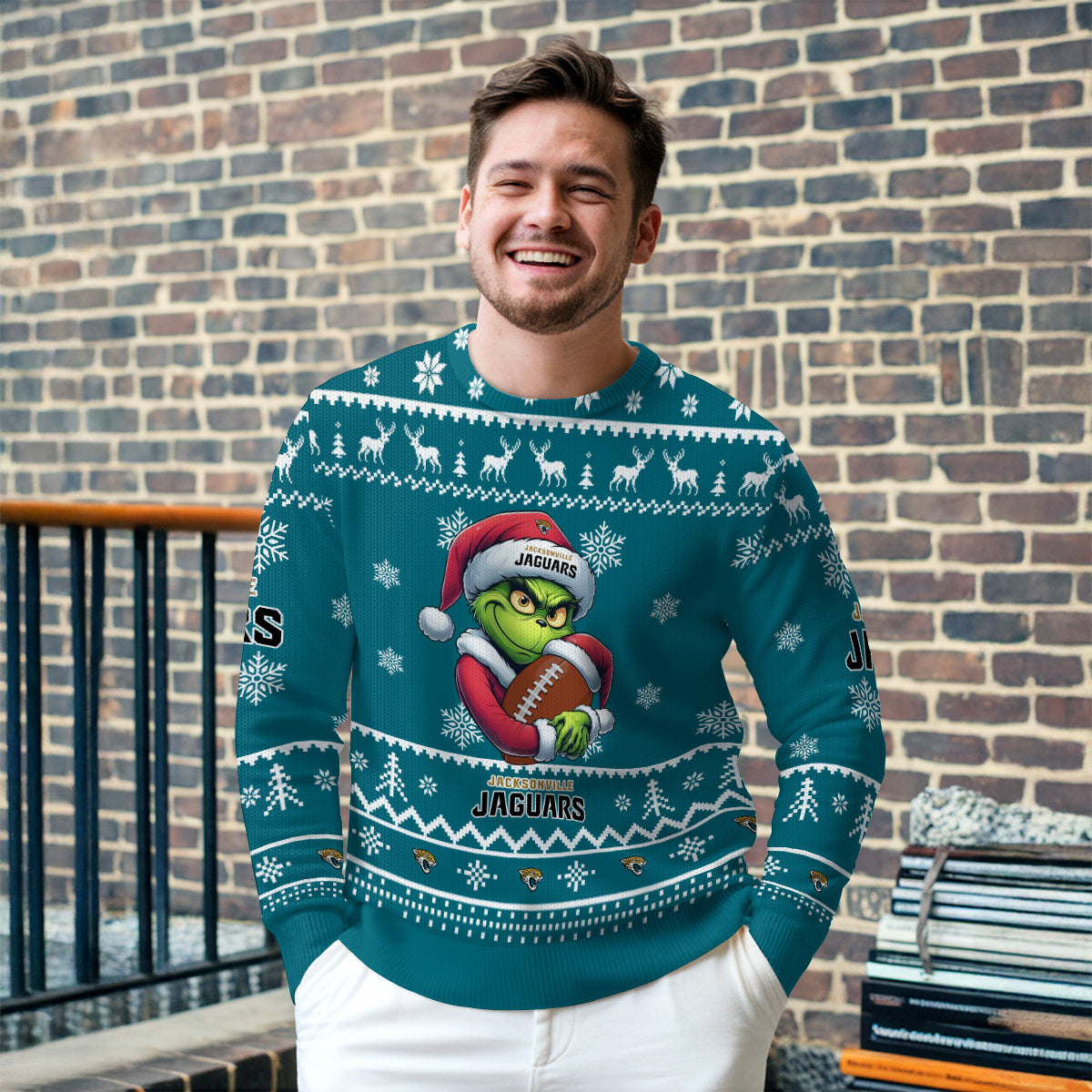 Jacksonville Jaguars Premium Ugly Christmas Sweater Limited Edition AZHGUSW000024TeamColor