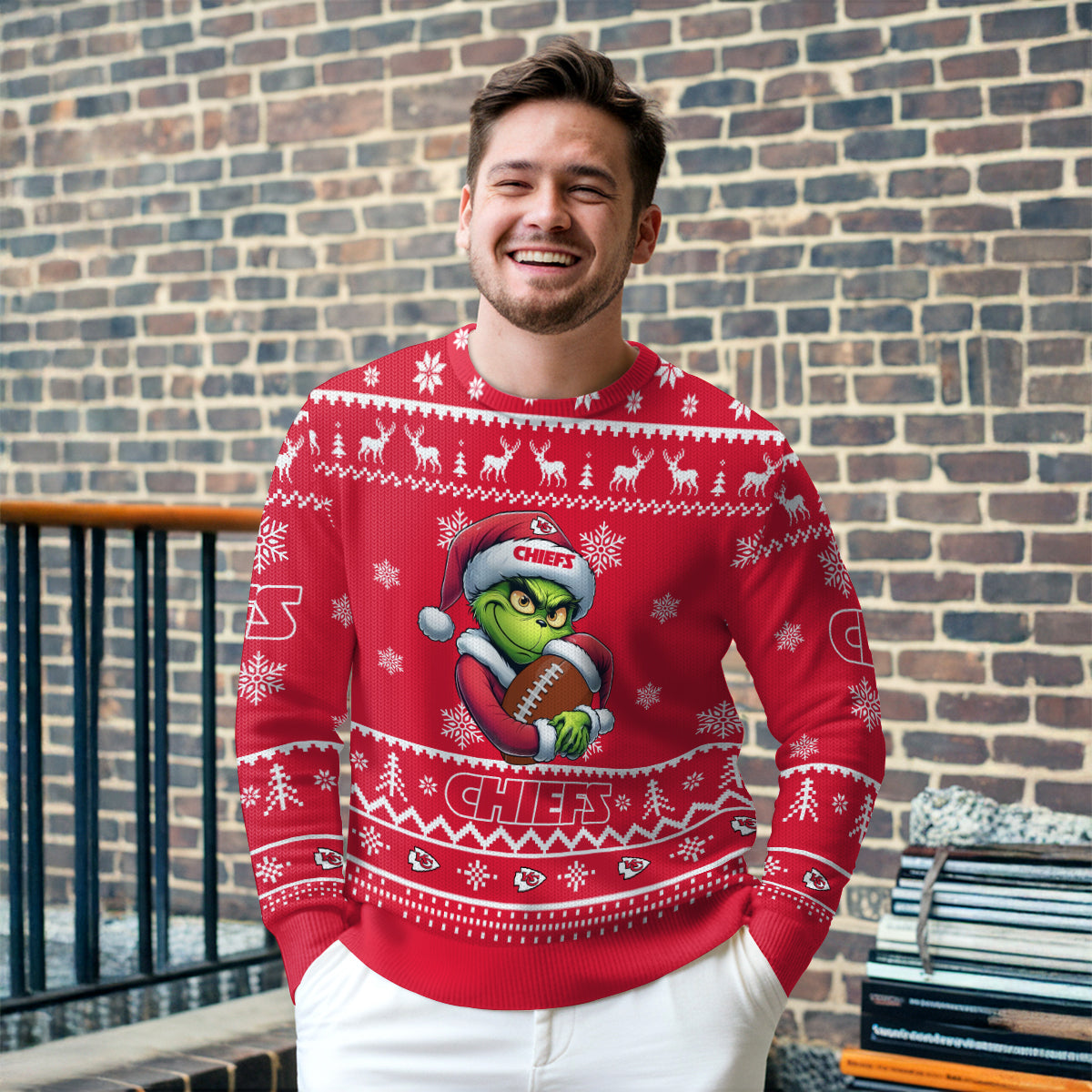 Kansas City Chiefs Premium Ugly Christmas Sweater Limited Edition AZHGUSW000025TeamColor