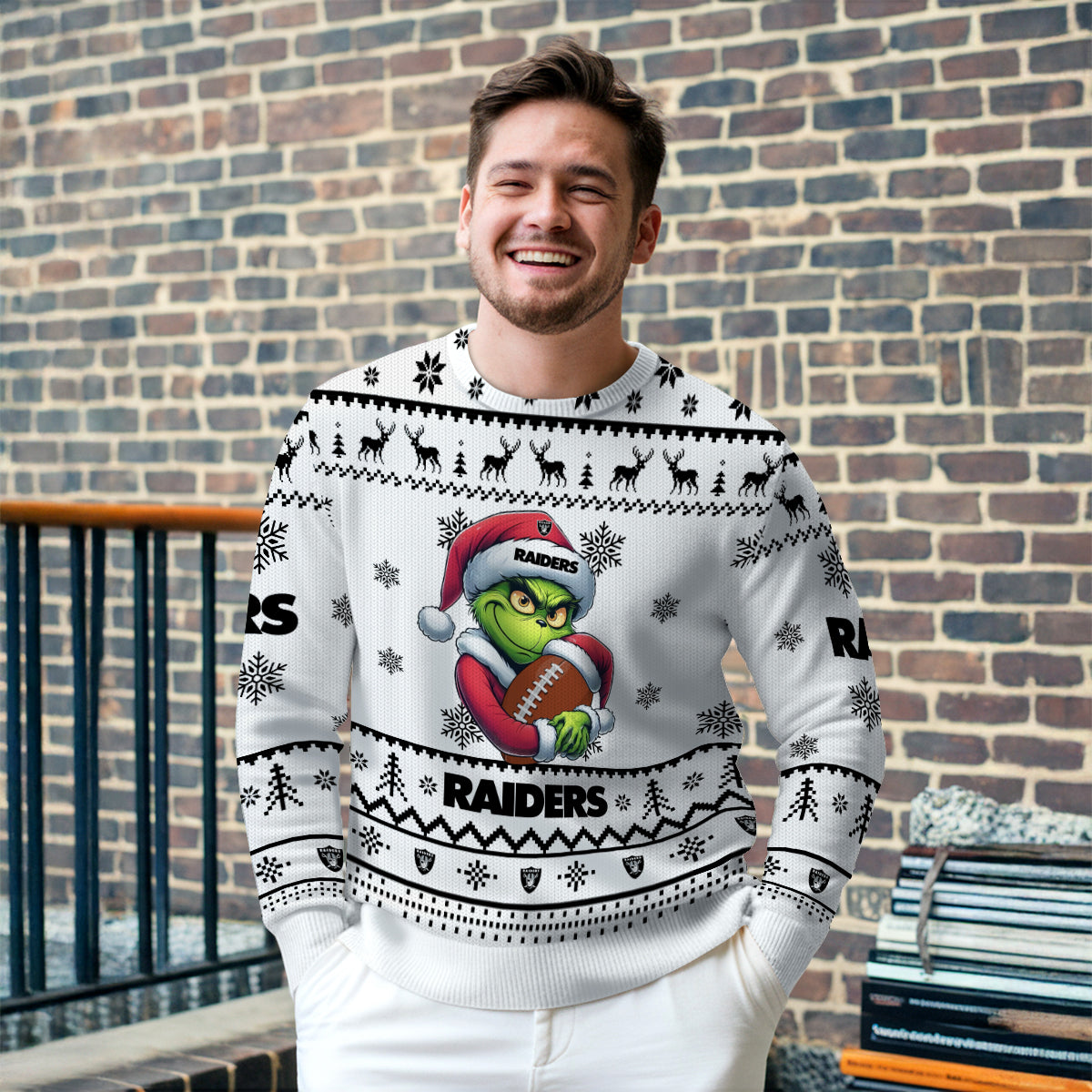Las Vegas Raiders Premium Ugly Christmas Sweater Limited Edition AZHGUSW000026White