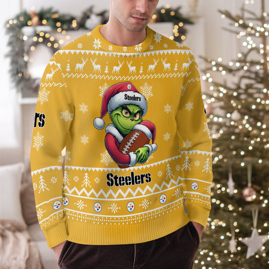 Pittsburgh Steelers Premium Ugly Christmas Sweater Limited Edition AZHGUSW000031TeamColor