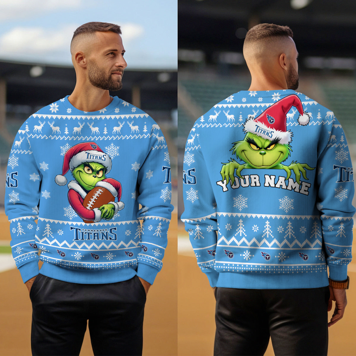 Tennessee Titans Premium Ugly Christmas Sweater Limited Edition AZHGUSW000032TeamColor