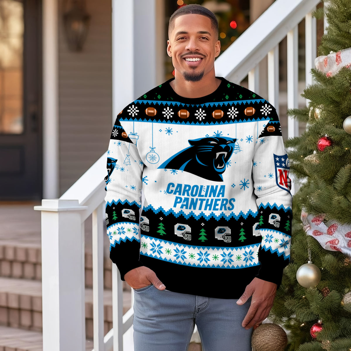Carolina Panthers Premium Ugly Christmas Sweater New Collection AZHGUSW000035