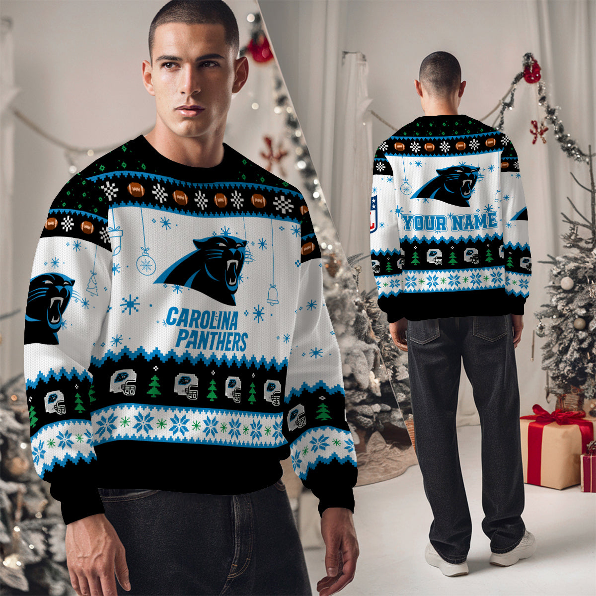 Carolina Panthers Premium Ugly Christmas Sweater New Collection AZHGUSW000035