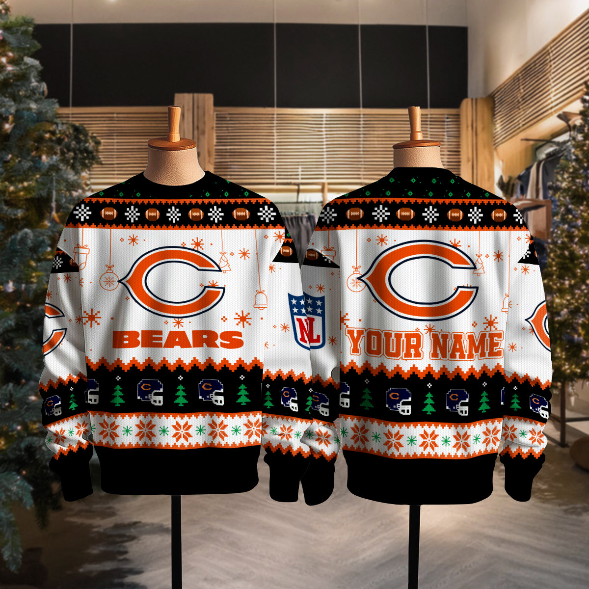 Chicago Bears Premium Ugly Christmas Sweater New Collection AZHGUSW000036