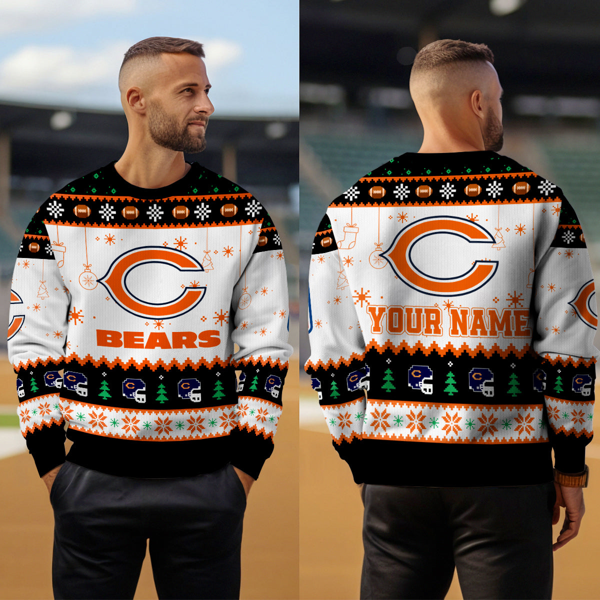 Chicago Bears Premium Ugly Christmas Sweater New Collection AZHGUSW000036