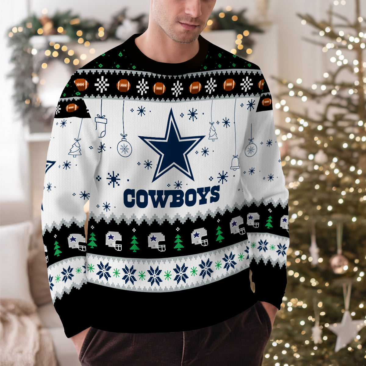 Dallas Cowboys Premium Ugly Christmas Sweater New Collection AZHGUSW000037