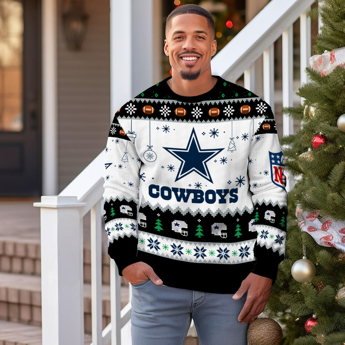 Dallas Cowboys Premium Ugly Christmas Sweater New Collection AZHGUSW000037