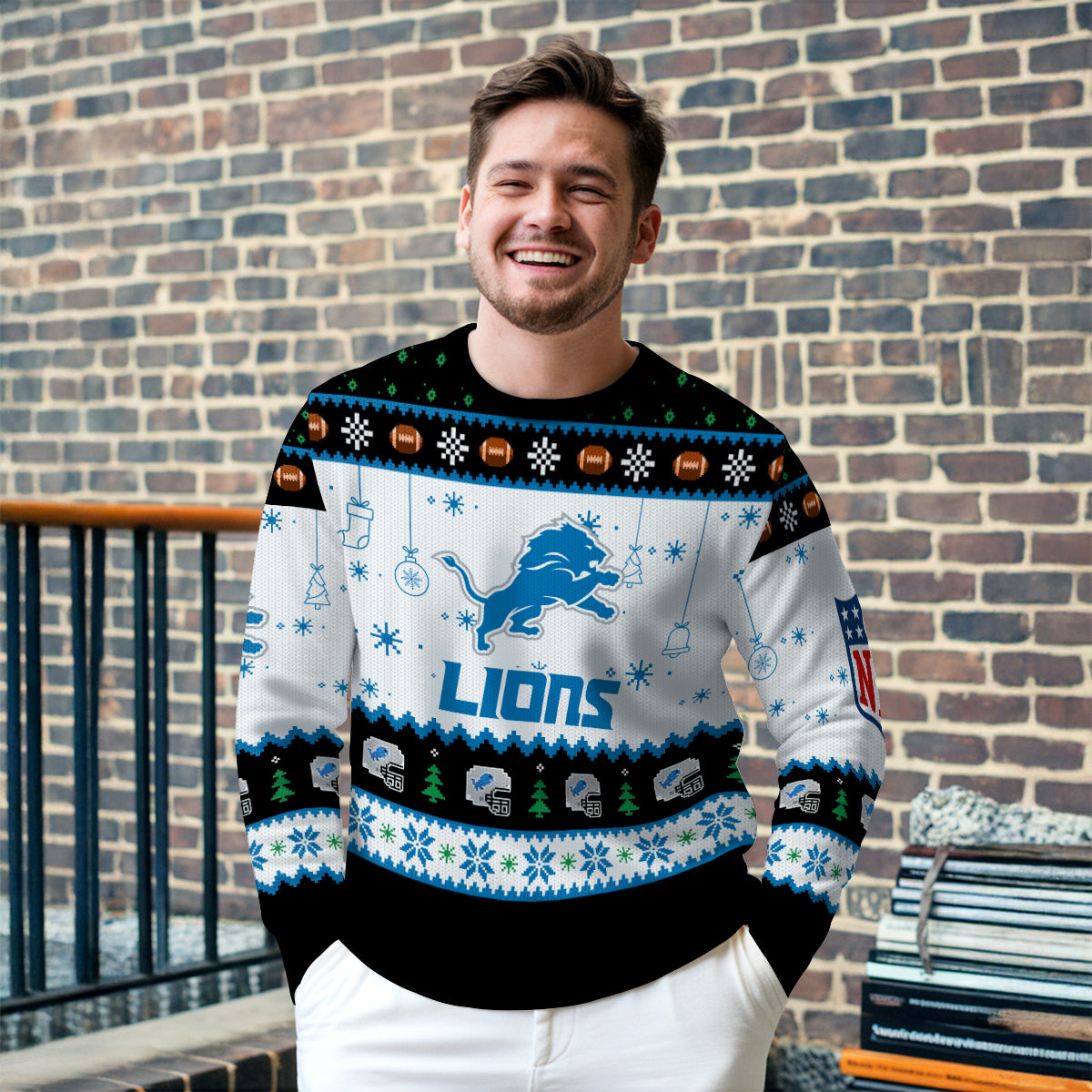 Detroit Lions Premium Ugly Christmas Sweater New Collection AZHGUSW000038