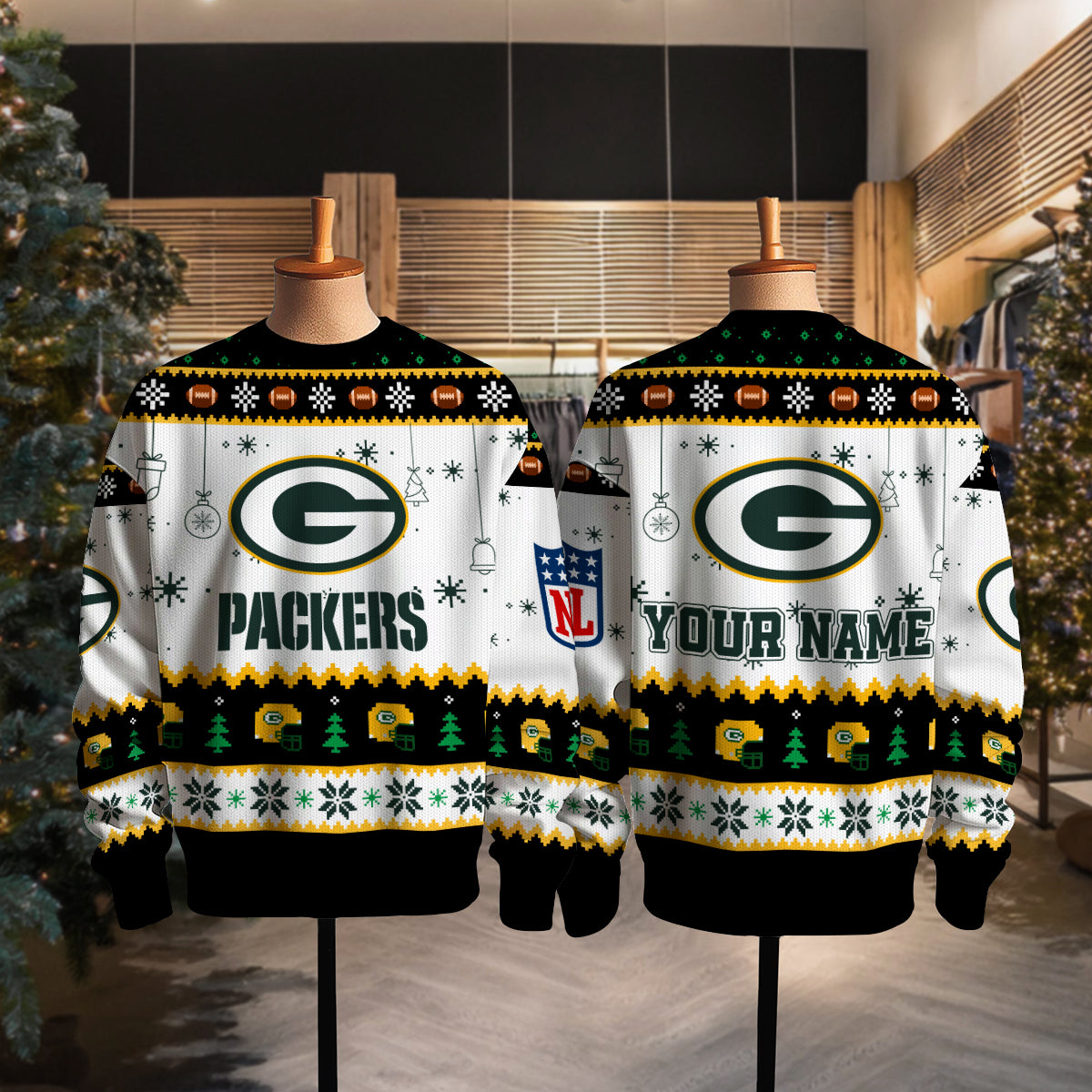Green Bay Packers Premium Ugly Christmas Sweater New Collection AZHGUSW000039