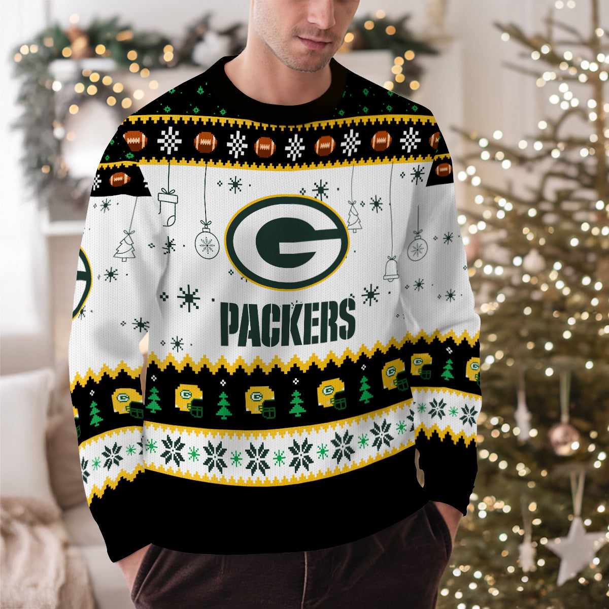 Green Bay Packers Premium Ugly Christmas Sweater New Collection AZHGUSW000039