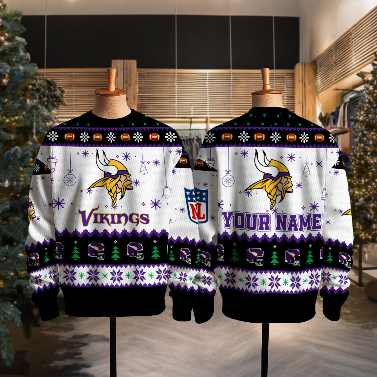 Minnesota Vikings Premium Ugly Christmas Sweater New Collection AZHGUSW000041