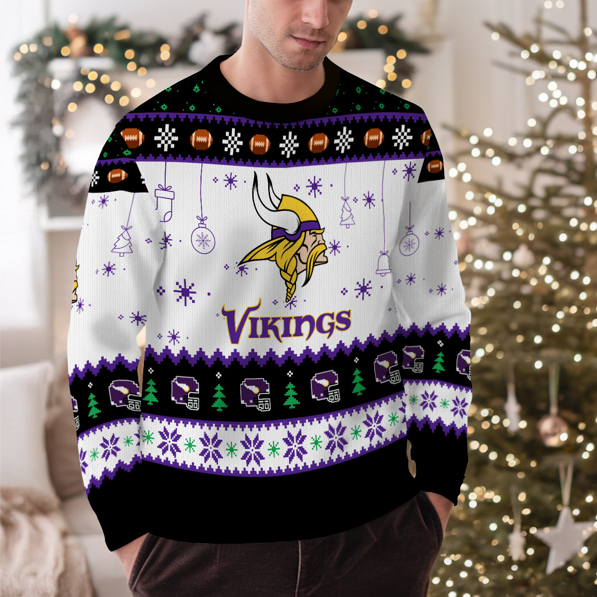 Minnesota Vikings Premium Ugly Christmas Sweater New Collection AZHGUSW000041