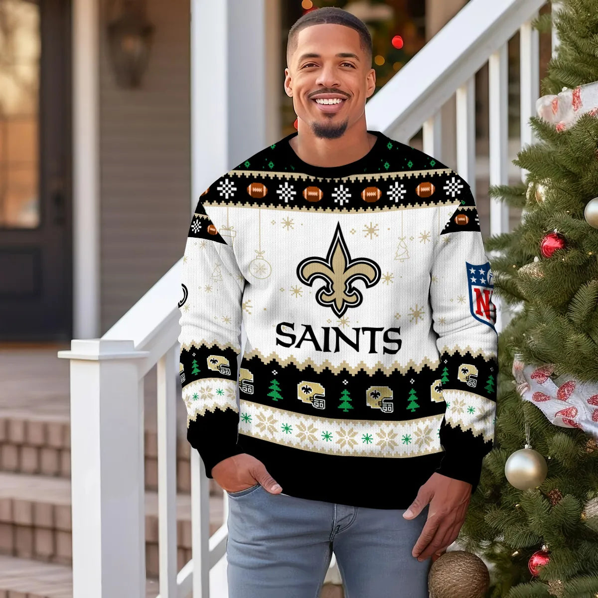 New Orleans Saints Premium Ugly Christmas Sweater New Collection AZHGUSW000042