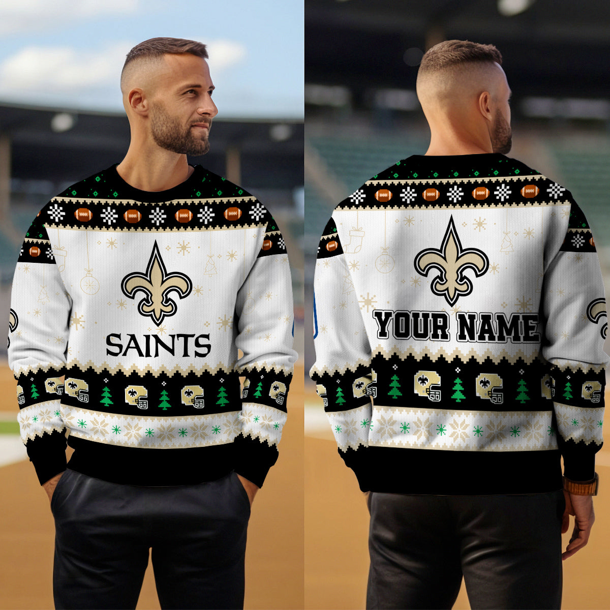 New Orleans Saints Premium Ugly Christmas Sweater New Collection AZHGUSW000042