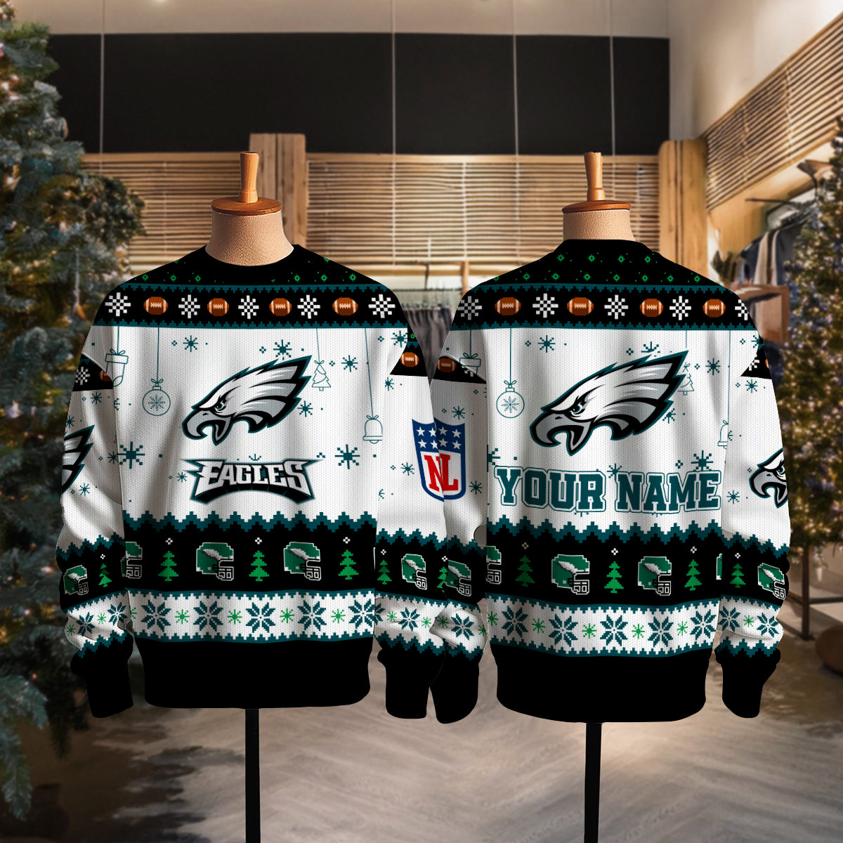 Philadelphia Eagles Premium Ugly Christmas Sweater New Collection AZHGUSW000044
