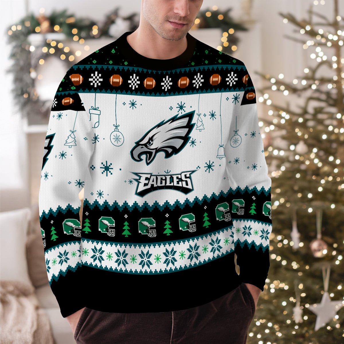 Philadelphia Eagles Premium Ugly Christmas Sweater New Collection AZHGUSW000044