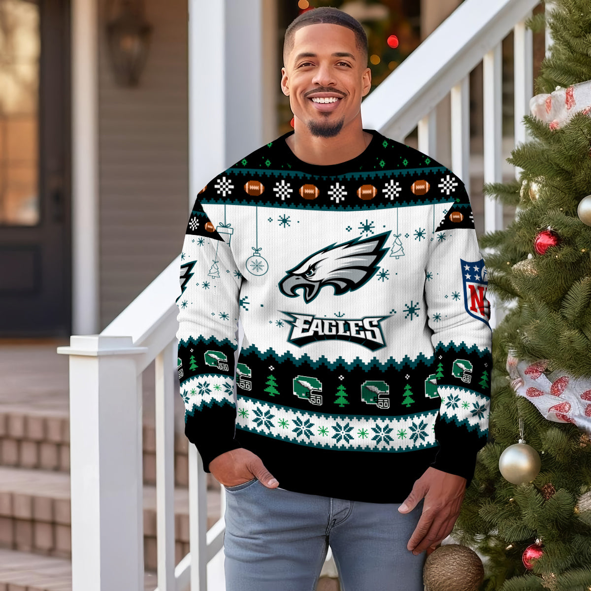 Philadelphia Eagles Premium Ugly Christmas Sweater New Collection AZHGUSW000044