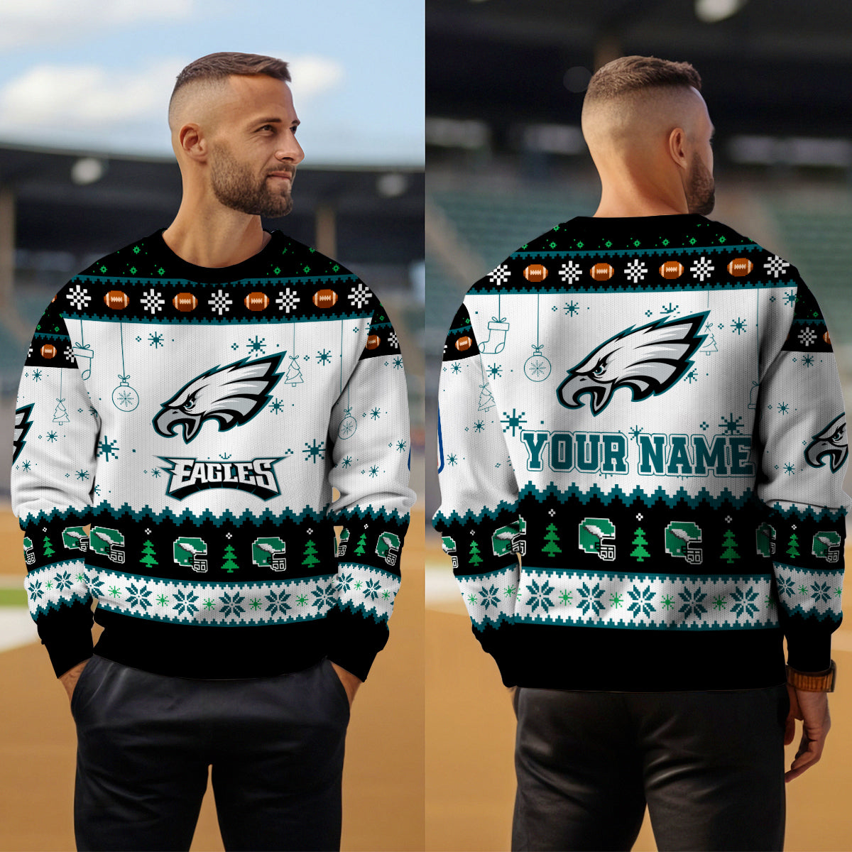 Philadelphia Eagles Premium Ugly Christmas Sweater New Collection AZHGUSW000044