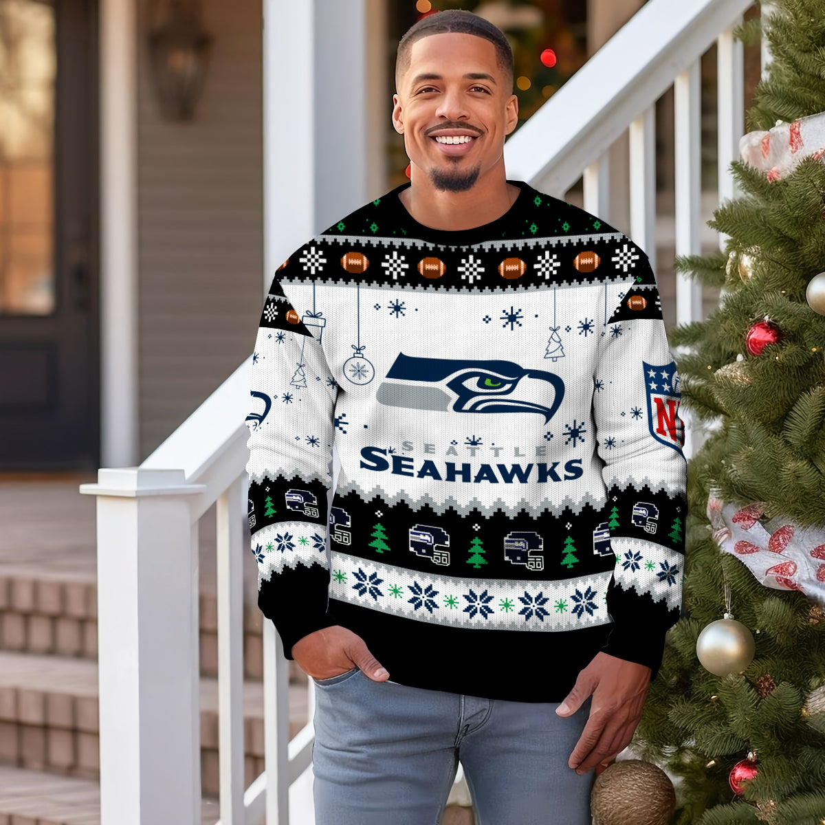 Seattle Seahawks Premium Ugly Christmas Sweater New Collection AZHGUSW000046