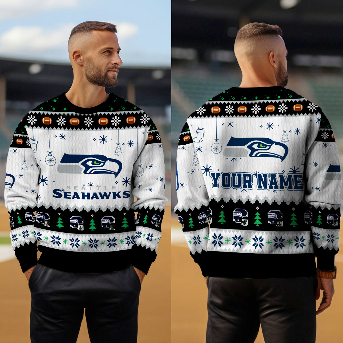 Seattle Seahawks Premium Ugly Christmas Sweater New Collection AZHGUSW000046
