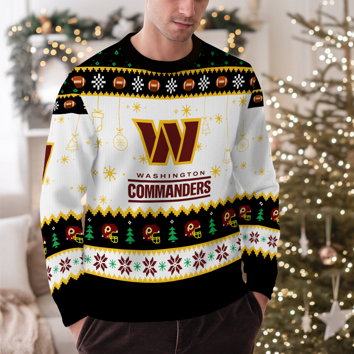 Washington Commanders Premium Ugly Christmas Sweater New Collection AZHGUSW000048