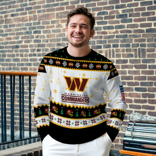 Washington Commanders Premium Ugly Christmas Sweater New Collection AZHGUSW000048