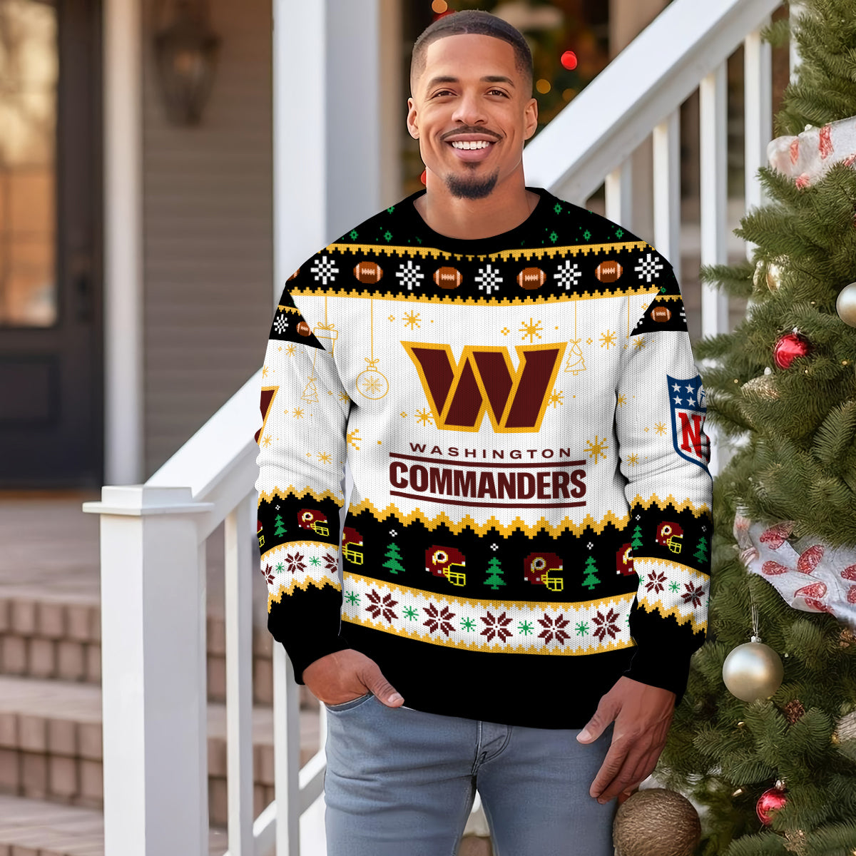 Washington Commanders Premium Ugly Christmas Sweater New Collection AZHGUSW000048