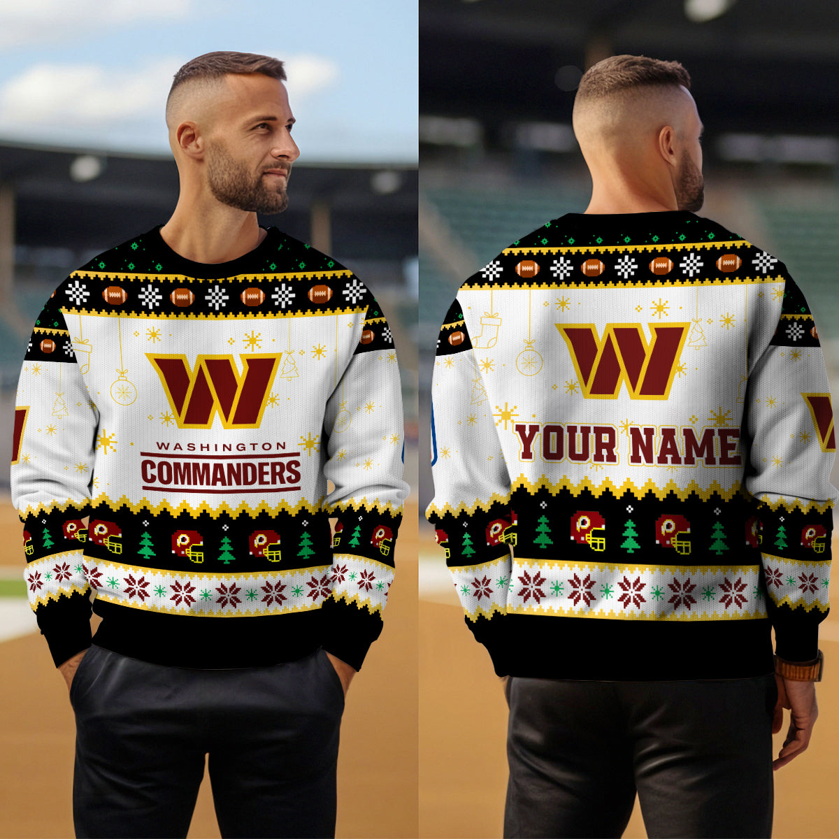 Washington Commanders Premium Ugly Christmas Sweater New Collection AZHGUSW000048
