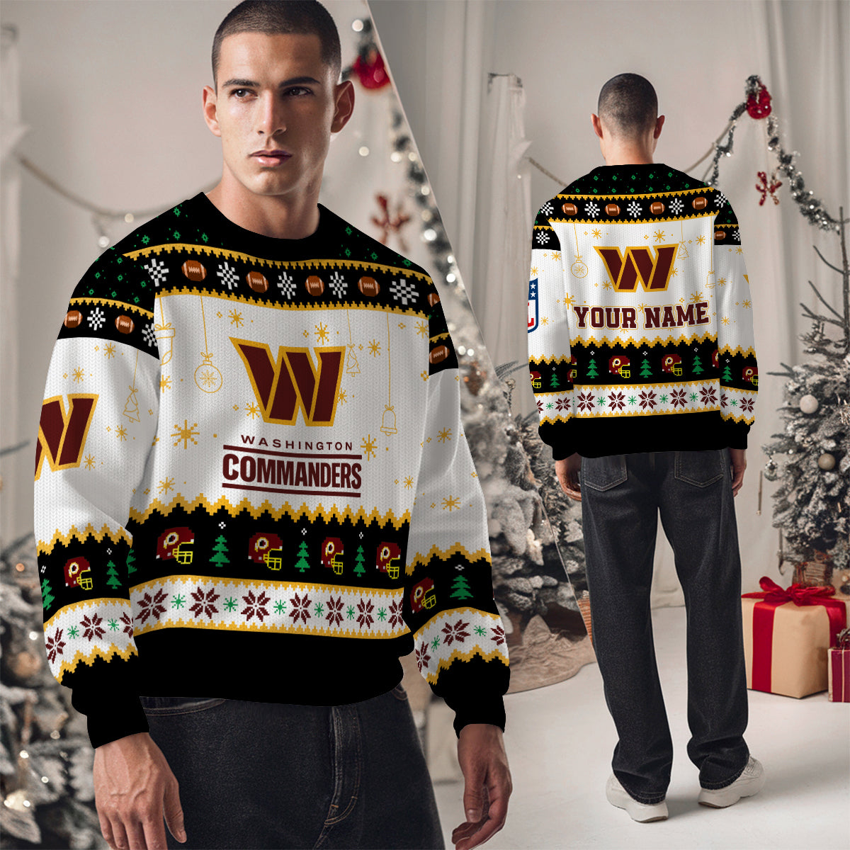 Washington Commanders Premium Ugly Christmas Sweater New Collection AZHGUSW000048