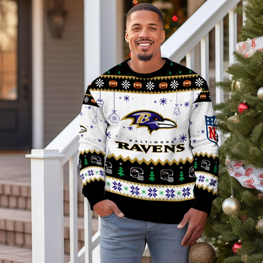 Baltimore Ravens Premium Ugly Christmas Sweater New Collection AZHGUSW000049