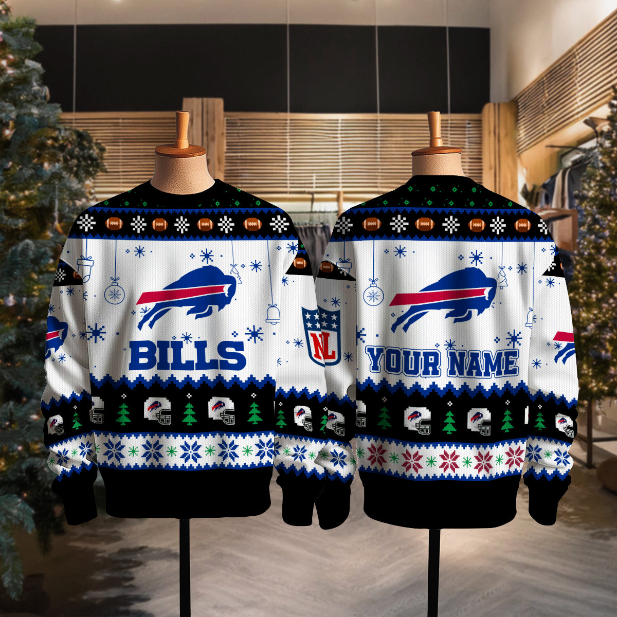 Buffalo Bills Premium Ugly Christmas Sweater New Collection AZHGUSW000050