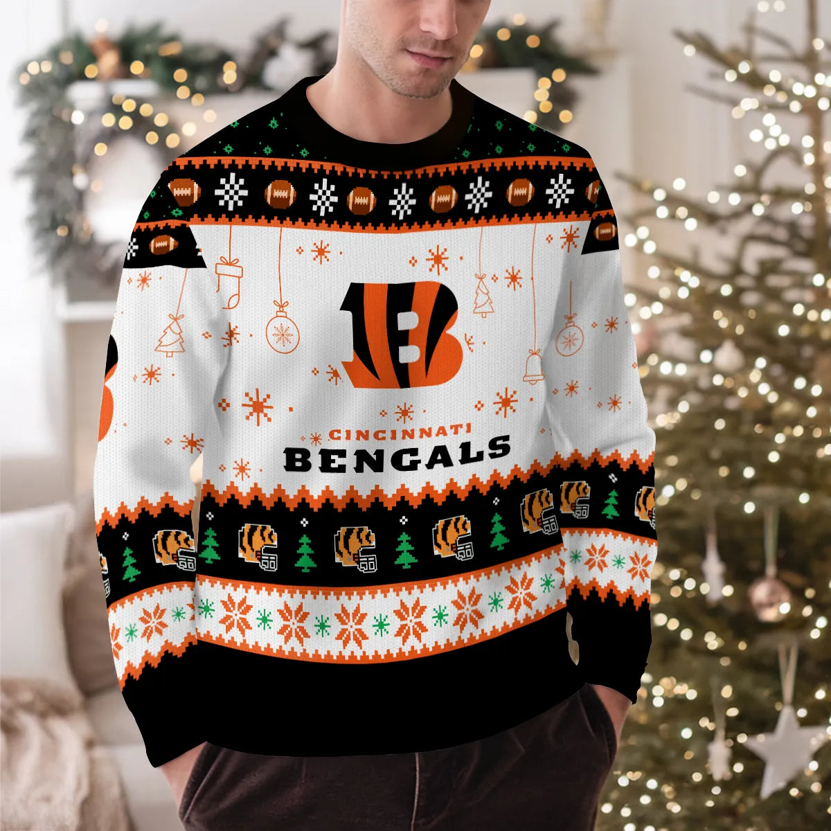 Cincinnati Bengals Premium Ugly Christmas Sweater New Collection AZHGUSW000051