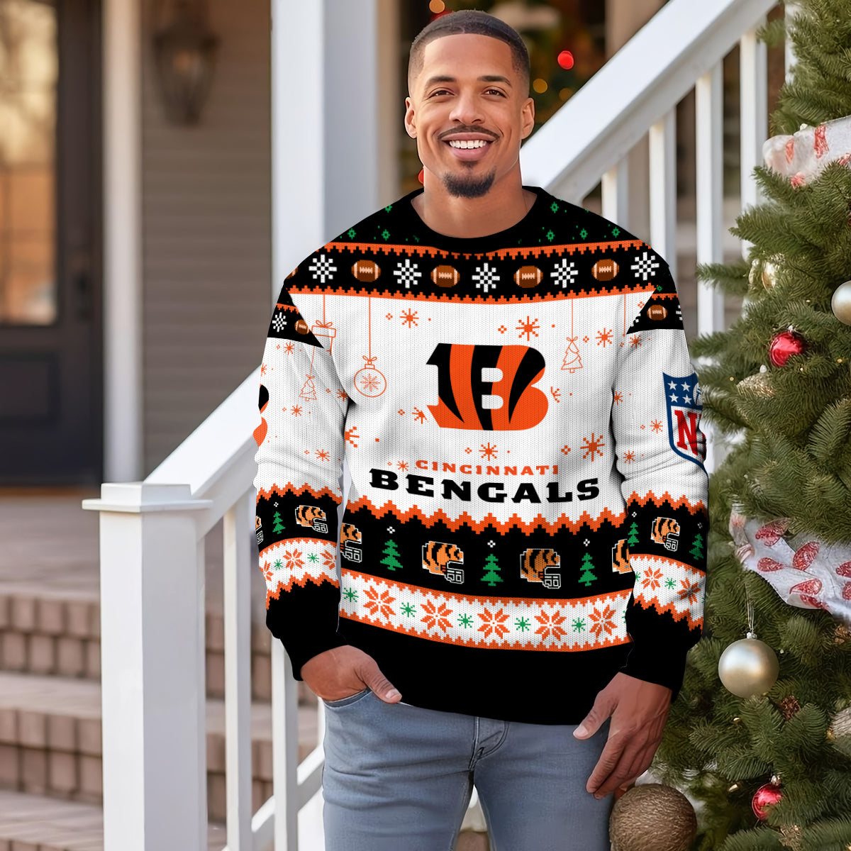 Cincinnati Bengals Premium Ugly Christmas Sweater New Collection AZHGUSW000051