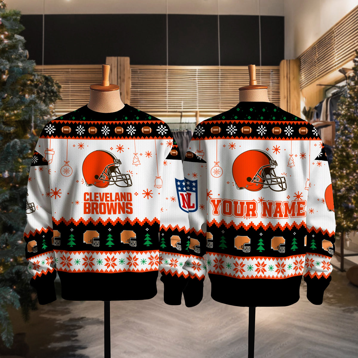 Cleveland Browns Premium Ugly Christmas Sweater New Collection AZHGUSW000052