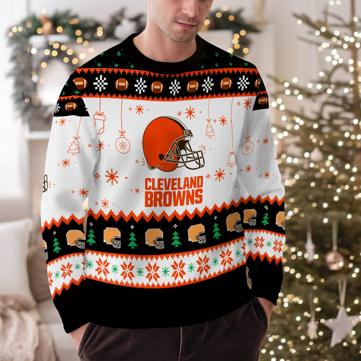 Cleveland Browns Premium Ugly Christmas Sweater New Collection AZHGUSW000052