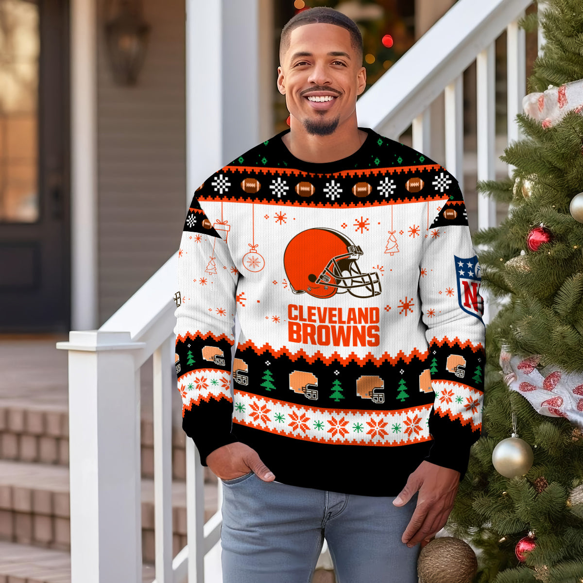 Cleveland Browns Premium Ugly Christmas Sweater New Collection AZHGUSW000052