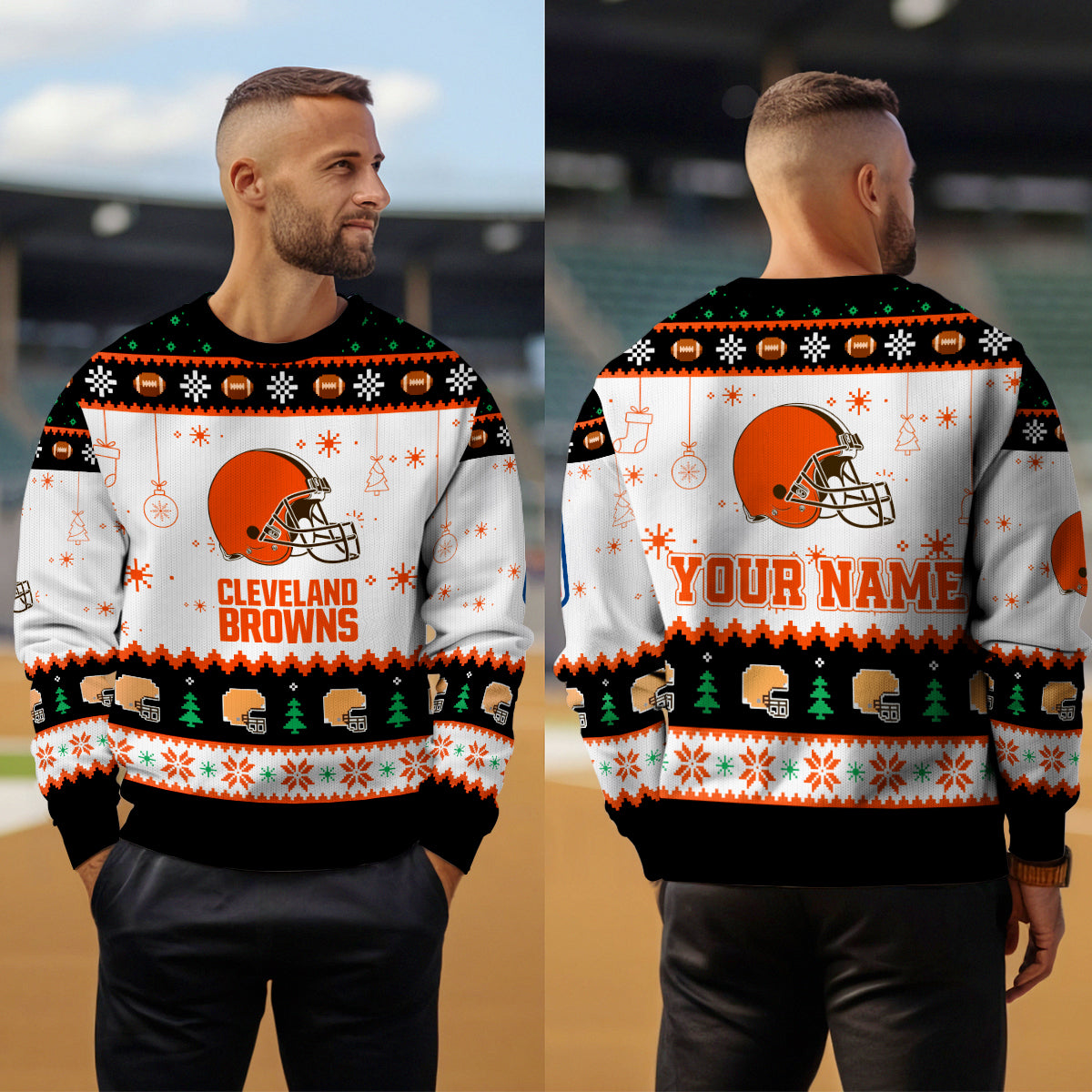 Cleveland Browns Premium Ugly Christmas Sweater New Collection AZHGUSW000052