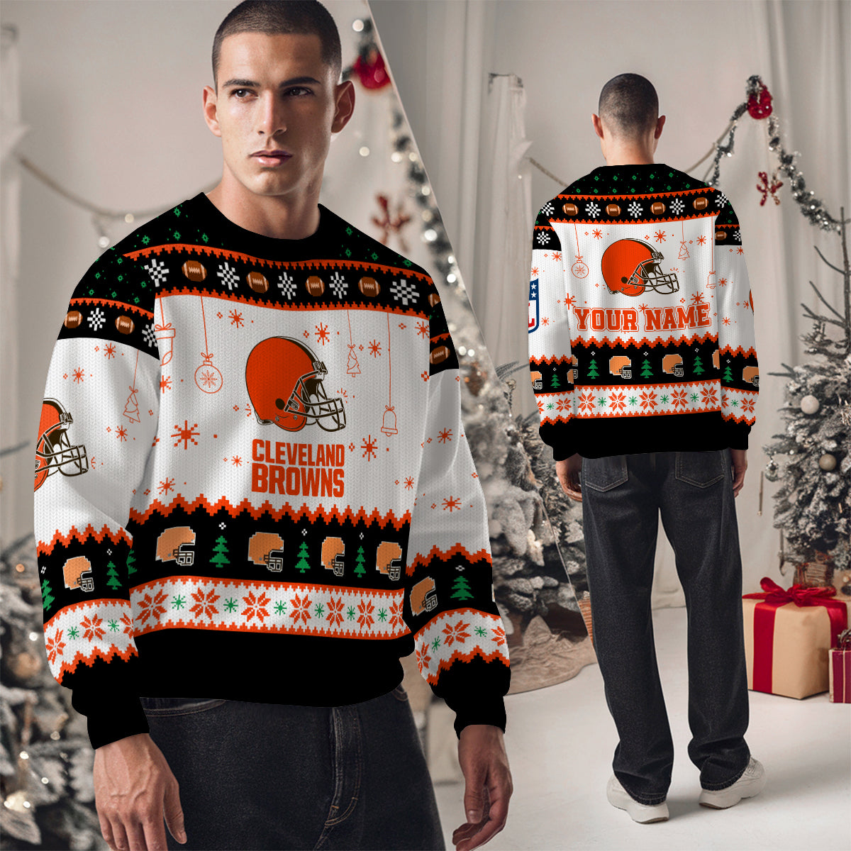 Cleveland Browns Premium Ugly Christmas Sweater New Collection AZHGUSW000052