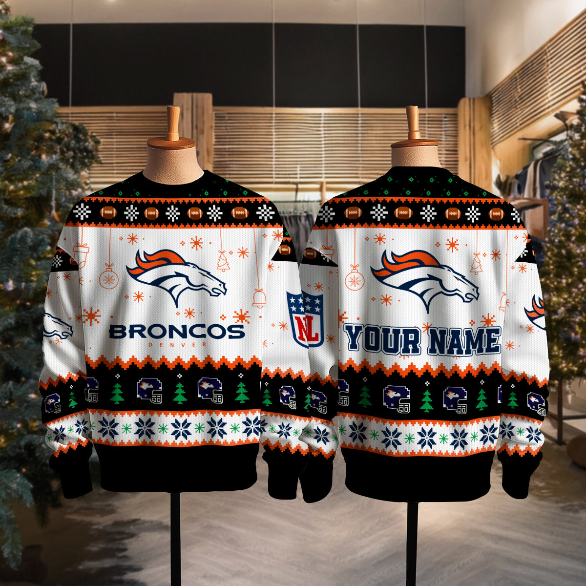Denver Broncos Premium Ugly Christmas Sweater New Collection AZHGUSW000053